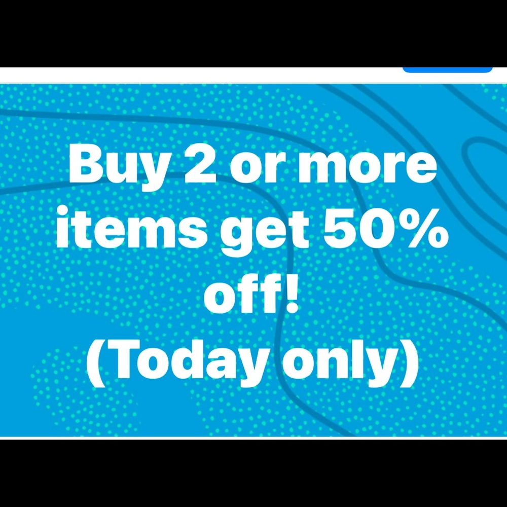 50% off two or more items